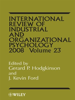 cover image of International Review of Industrial and Organizational Psychology, 2008